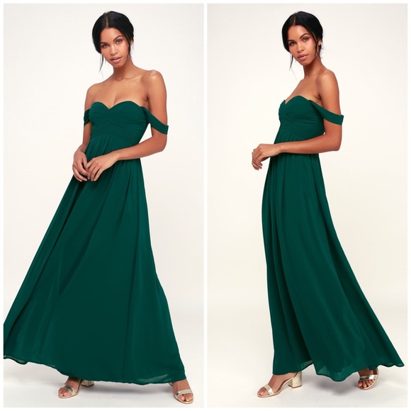 Lulus Dresses & Skirts - LULU’S Harmonious Love Off-the-Shoulder Maxi Dress